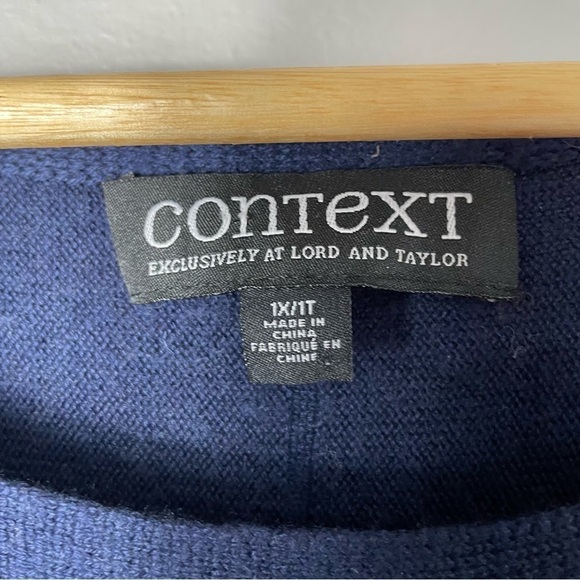 Context Lord & Taylor Women's Knit Top Sweater Pullover Size 1X - Picture 2 of 5